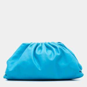 Bottega Veneta Blue Lambskin The Pouch