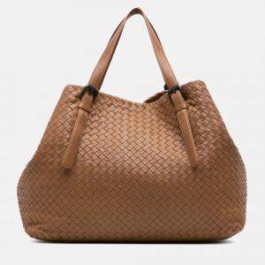 Bottega Veneta Brown Large Nappa Intrecciato Cesta Tote