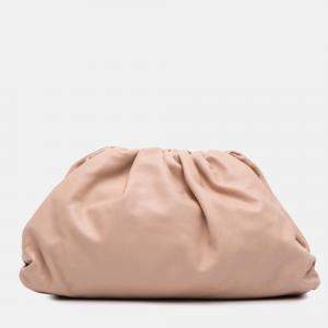 Bottega Veneta Beige Lambskin The Pouch