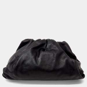 Pre Owned Bottega Veneta Black Leather Butter Calf Pouch
