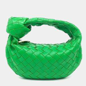 Bottega Veneta Green Leather BV Mini Jodi Bag