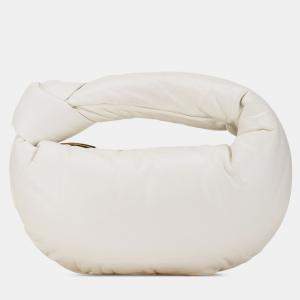 Bottega Veneta White Mini Nappa Puffy Jodie