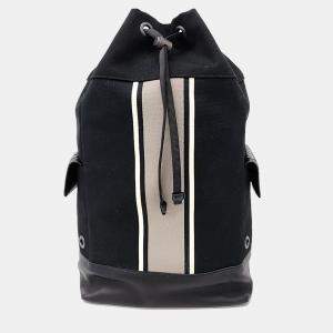 Bottega Veneta Black Multicolor Fabric Backpack