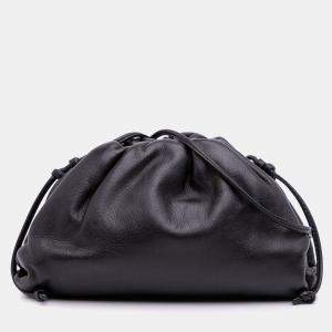 Bottega Veneta Black Lambskin The Mini Pouch
