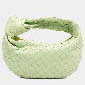 Pre Owned Bottega Veneta Green Mini Nappa Intrecciato Jodie