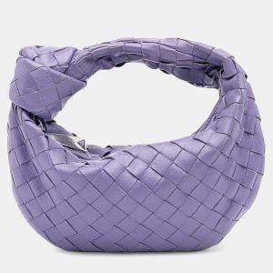 Pre Owned Bottega Veneta Purple Mini Nappa Intrecciato Jodie