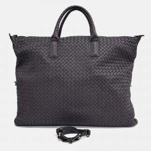 Pre Owned Bottega Veneta Black Leather convertible bag