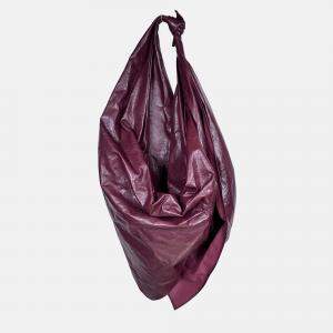 Pre Owned Bottega Veneta Foulard Burgundy Bag
