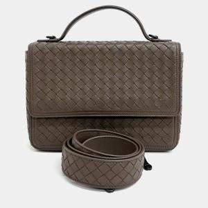 Pre Owned Bottega Veneta Brown Leather shoulder bag + key ring