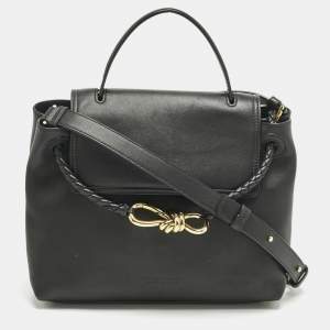 Pre Owned Bottega Veneta Black Leather Small Ciao ciao Top Handle Bag