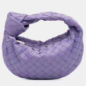 Pre Owned Bottega Veneta Purple Mini Nappa Intrecciato Jodie