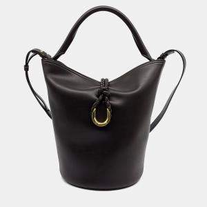 Pre Owned Bottega Veneta Brown Leather Liberta Bucket Bag