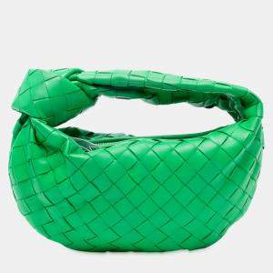 Pre Owned Bottega Veneta Green Mini Nappa Intrecciato Jodie