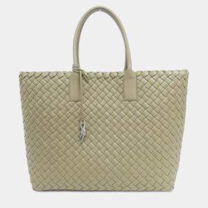 Pre Owned Bottega Veneta Leather Brown Handbag