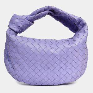 مملوكة مسبقًا Bottega Veneta Purple Intrecciato Leather Teen Jodie Shoulder Bag