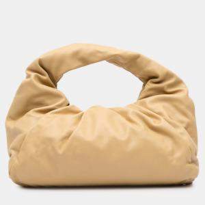 Pre Owned Bottega Veneta Brown Lambskin The Shoulder Pouch