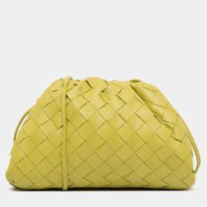 Pre Owned حقيبة كروس بوتيغا فينيتا ذا ميني باوش نابا انتريشياتو أخضر