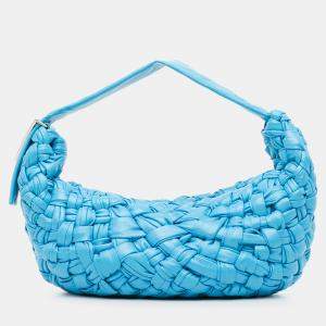 مملوكة مسبقًا Bottega Veneta Blue Foulard Intrecciato Banana