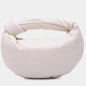 Pre Owned حقيبة جودي منفوخة نابا ميني بيضاء بوتيغا فينيتا