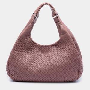 Pre Owned حقيبة كامبانا بوتيغا فينيتا نابا أنترتشياتو كبيرة وردية