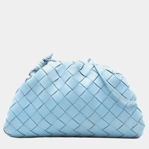 Pre Owned حقيبة بوتيغا فينيتا ذا ميني باوتش كروس بودي نابا أنتريشياتو أزرق