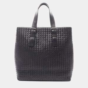 مملوكة مسبقًا Bottega Veneta Intrecciato Tote Bag Leather Black