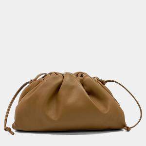 Pre Owned Bottega Veneta Brown Leather Butter Calf Crossbody Bag