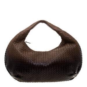 Pre Owned Bottega Veneta Ombre Intrecciato Leather Large Veneta Hobo