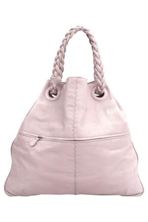 Pre Owned Bottega Veneta Blush Pink Leather Julie Tote