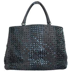 Pre Owned  Bottega Veneta Brown Intrecciato Leather Large Tote Bag