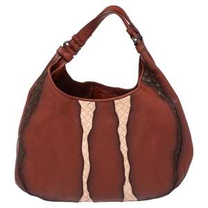 Pre Owned Bottega Veneta Multicolor Ombre Intrecciato Leather Campana Hobo