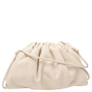 Pre Owned Bottega Veneta Vanilla Leather Mini The Pouch Shoulder Bag