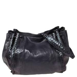 Bottega Veneta Iridescent Purple Leather Scarabee Crossbody Bag 