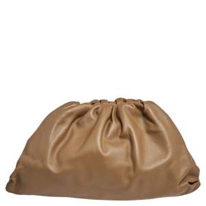 Pre Owned Bottega Veneta Brown Leather The Pouch Clutch