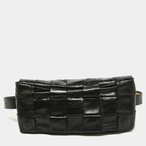 Bottega Veneta Black Intrecciato Leather Cassette Belt Bag