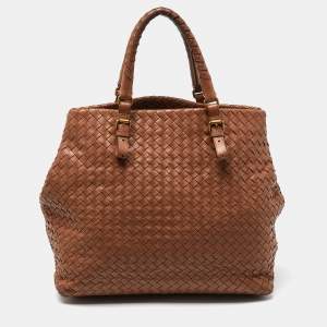 Bottega Veneta Brown Intrecciato Leather A-Shape Tote