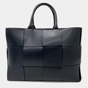 Bottega Veneta Black Leather Medium Arco Tote Bag