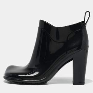 Bottega Veneta Black Rubber Ankle Boots Size 39