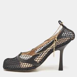 Bottega Veneta Black Mesh Strech Pumps Size 34