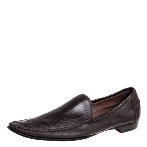 Bottega Veneta Brown Leather Pointed Toe Loafers Size 41