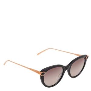 Boucheron Bronze Tone/ Black BC0082S Gradient Cat Eye Sunglasses 