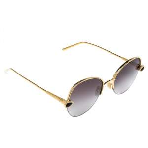 Boucheron Gold Tone/ Bicolor Gradient BC0079S Round Sunglasses