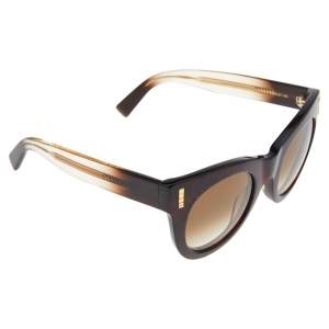 Boucheron Brown Shimmer/Brown Gradient BC0007S Oval Sunglasses