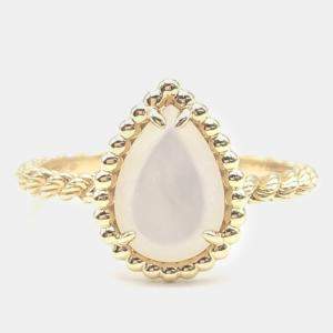 Boucheron 18K Yellow Gold and Mother of pearl Serpent Boheme Ring 54