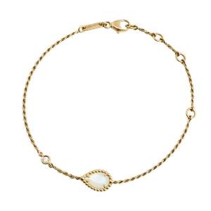 Boucheron Serpent Boheme Diamond 18K Yellow Gold Bracelet XS