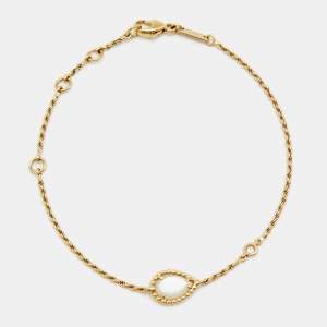 Boucheron Serpent Boheme Diamond Mother of Pearl 18k Yellow Gold Bracelet XS