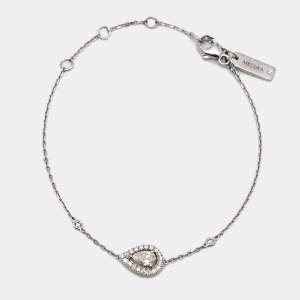 Messika Joy Diamant Poire 18k White Gold Bracelet