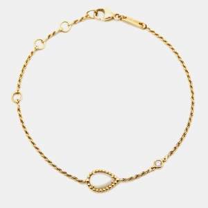 Boucheron Serpent Boheme Mother of Pearl Diamond 18k Yellow Gold XS Motif Bracelet