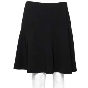 Boutique Moschino Black Acetate Mini Skirt M
