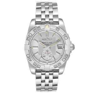 Breitling Silver Stainless Steel Galactic A37330 Women's Wristwatch 36 MM